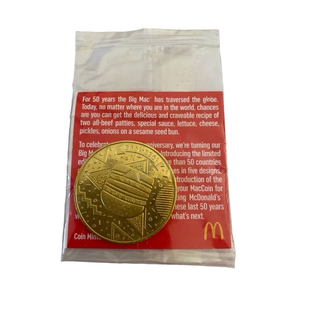 Mc Donalds Collector Coin 50 Years Of Big Mac